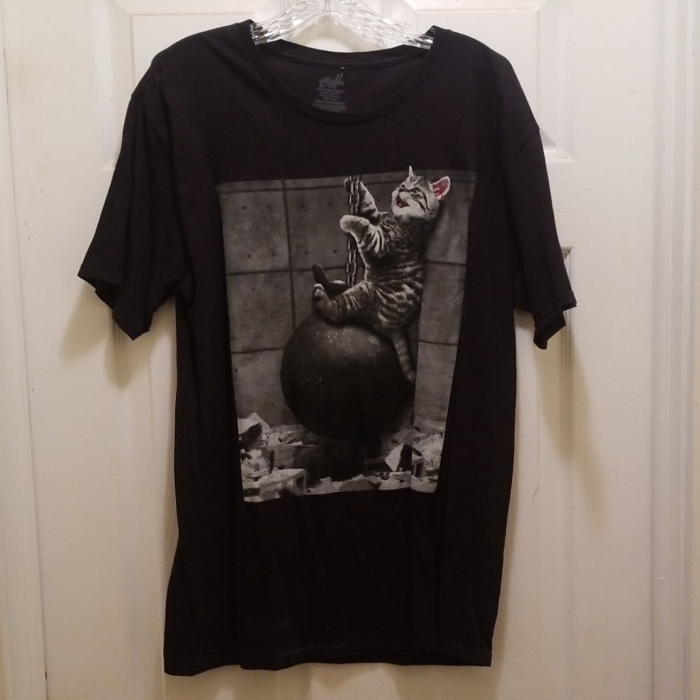 Cat on Wrecking Ball Tshirt